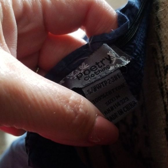 Poetry halter top blouse medium - Picture 4 of 4